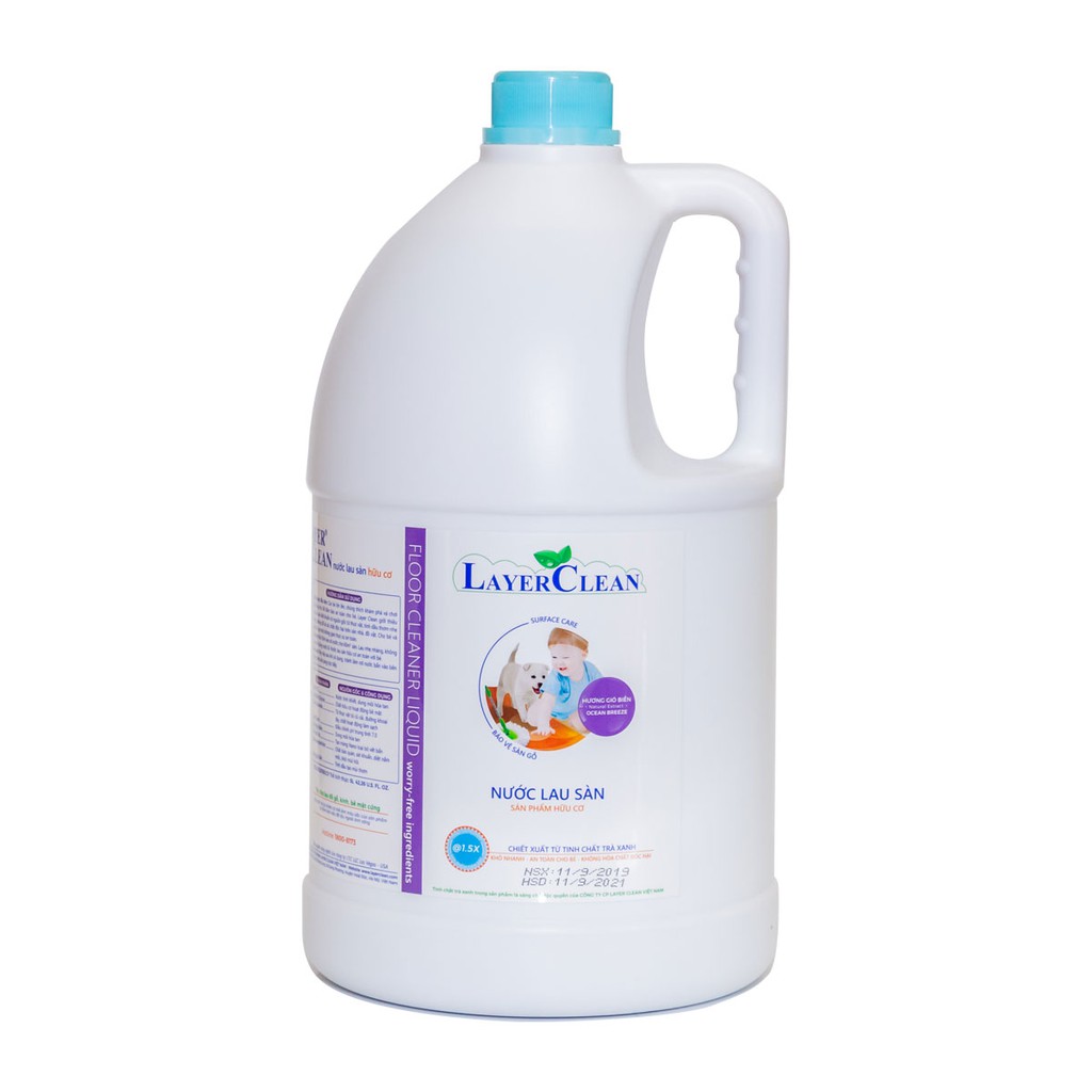 Nước Giặt Hữu Cơ Layer Clean 5L Bảo Vệ Da Tay Thân Thiện Với Môi Trường