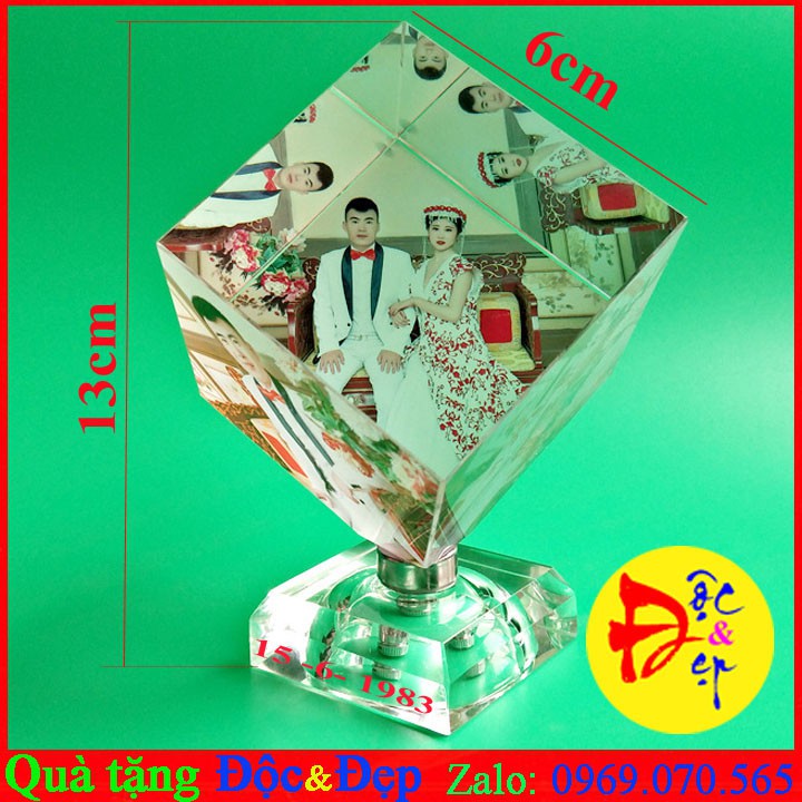 Pha lê lập phương in hình