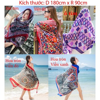 Khăn Choàng Thổ Cẩm Đi Biển - KTT6