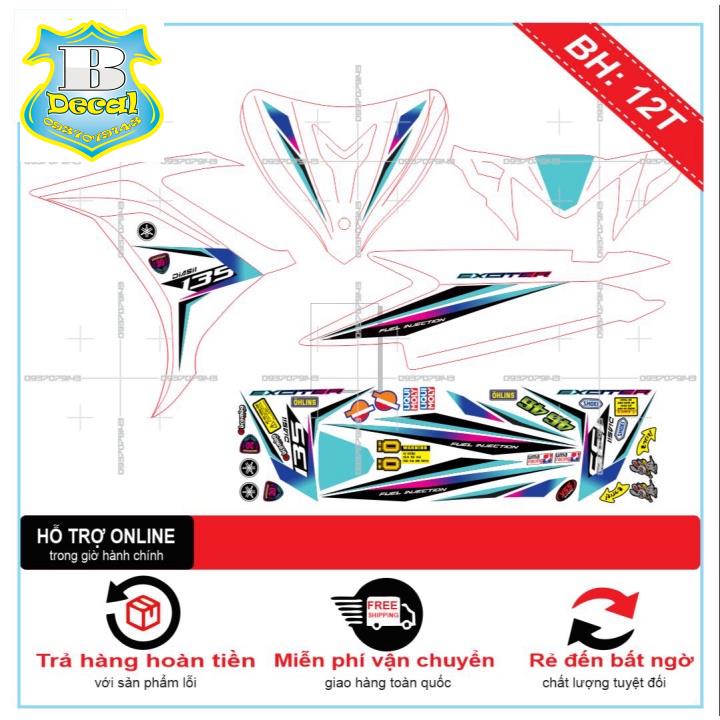 ( Quí khách vui lòng mang ra tiệm cho thợ dán ) Tem EX 2011 KỈ NIỆM DÁN XE TRẮNG [Bi Decal]