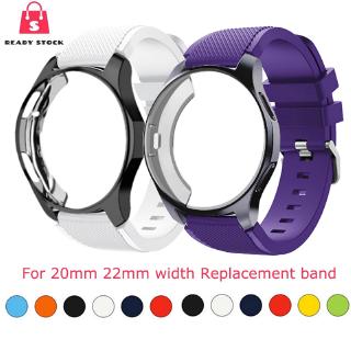 Samsung Galaxy Silicone 20mm 22mm Band S2 3 Gear Sport R600 R732 R735 Watch bracelet Universal strap