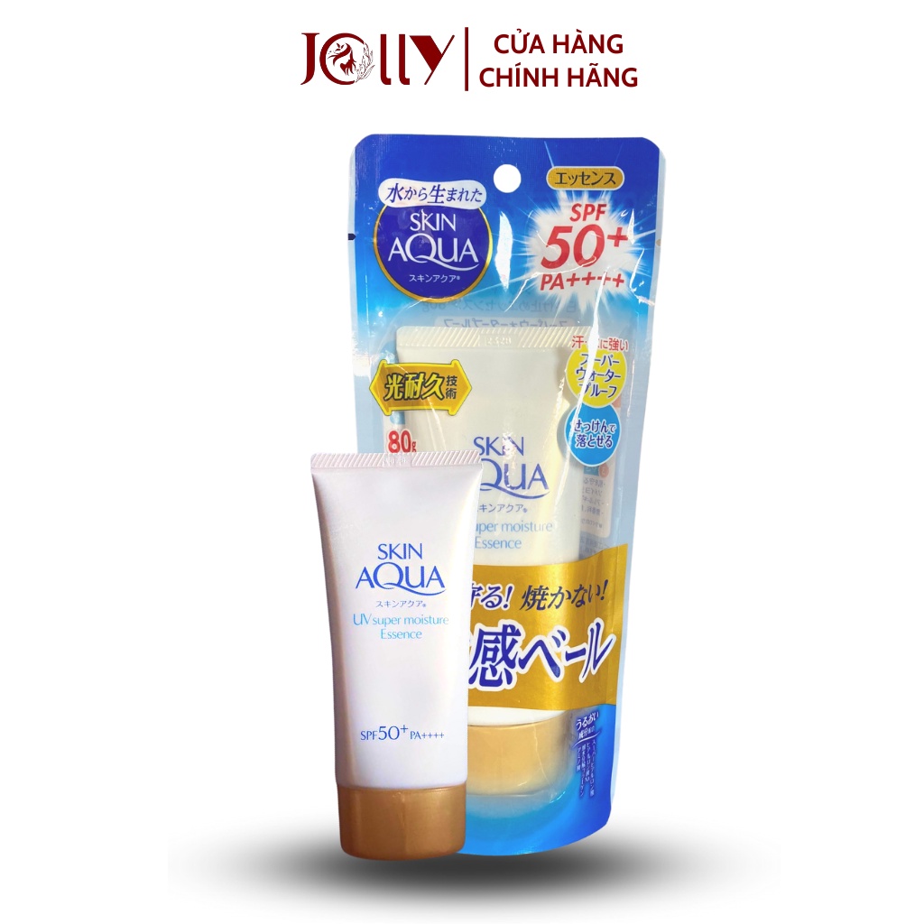 Kem Chống Nắng Skin Aqua Nắp Vàng Nâng Tone SPF 50+ PA++++ Hàng Nhật Nội Địa Phù Hợp Mọi Loại Da