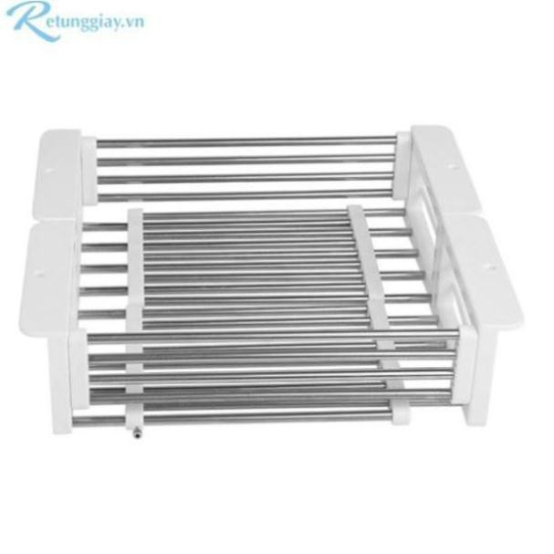 Kệ inox size đại để gác trên bồn rửa chén hiệu Prota inox 201 va inox ...