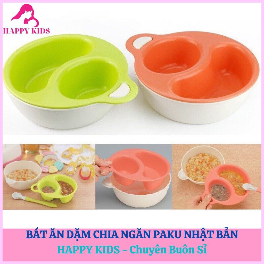 Bát ăn dặm chia ngăn Paku - inomata Nhật Bản