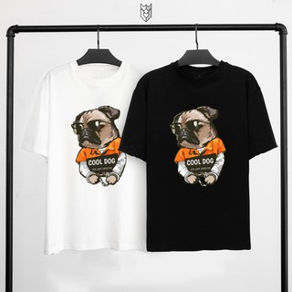 Áo thun Unisex tay lỡ nam nữ in Wanted Dog áo thun cotton form rộng - GW Shop
