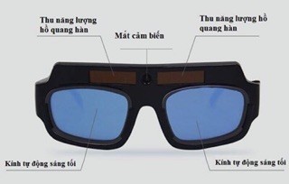 Kính hàn điện tử mẫu mới nhất cảm biến hồ quang tốt (kèm hộp đựng và dây đeo)