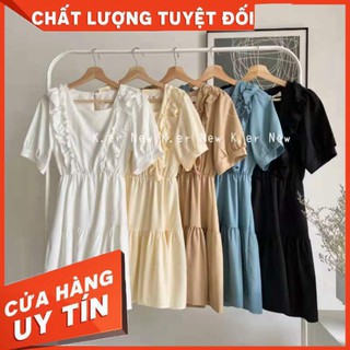 Đầm nữ chun eo bèo xinh /hình thật
