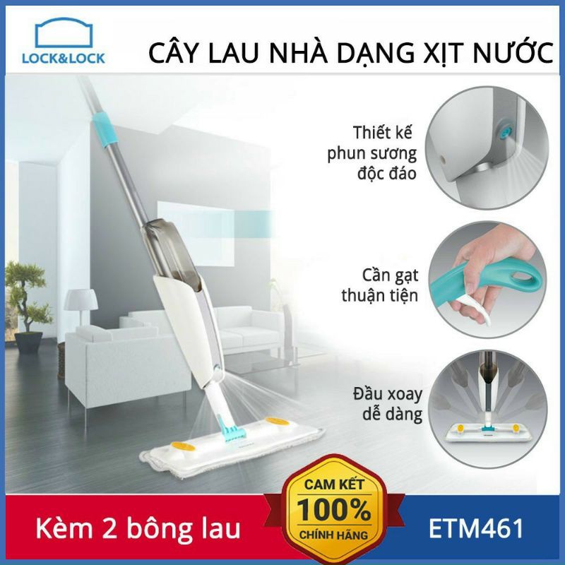 Cây lau nhà Lock&Lock dạng xịt nước ETM461