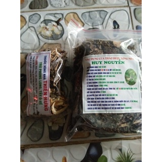 Combo 5 gói thảo mộc lá cây vỏ bưởi bồ kết xông nhà, xông cửa tiệm trừ phong long
