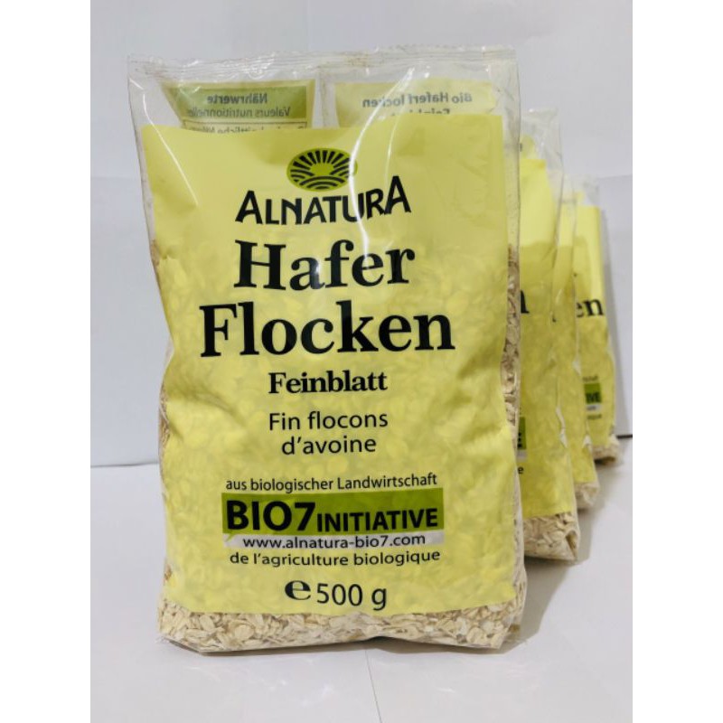 Yến mạch Đức hữu cơ Alnatura Hafer Flocken Bio7, 500gr