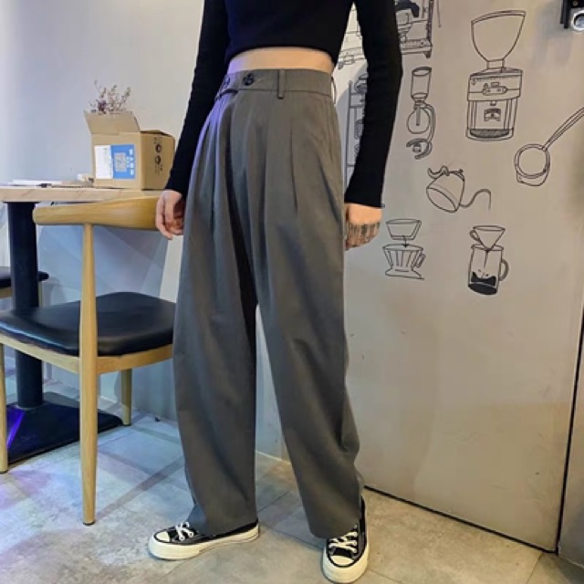 [ Sẵn đen đủ size ] QUẦN ỐNG RỘNG CÓ SIZE BIGSIZE ULZZANG QC / QUẦN ỐNG SUÔNG CULOTTES KÍCH THƯỚC LỚN BÉO