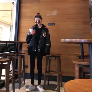 [ORDER] Áo khoác bomber da thêu TIGER