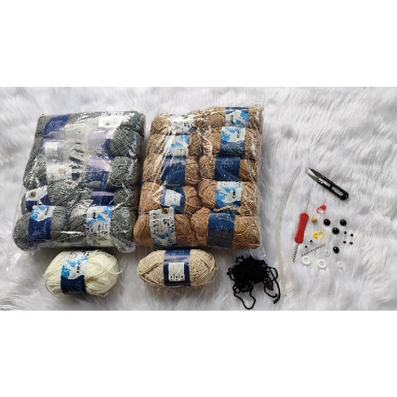 Phụ Kiện Làm Set Con Trâu Gồm Nón, Giày, Túi Tỏi, Yếm