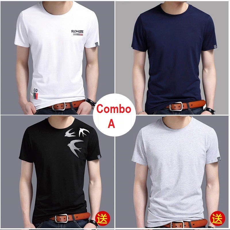 COMBO 4 ÁO THUN NAM HÀN QUỐC