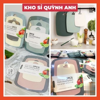 Thớt nhựa kháng khuẩn SÉT 3 món , Bộ 3 thớt hàng cao cấp(Giá sỉ)