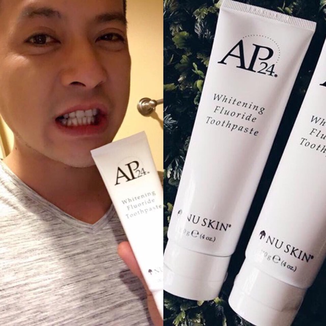 [AUTH-MẪU MỚI ] KEM ĐÁNH RĂNG AP 24 TRẮNG SÁNG WHITENING FLUORIDE TOOTHPASTE