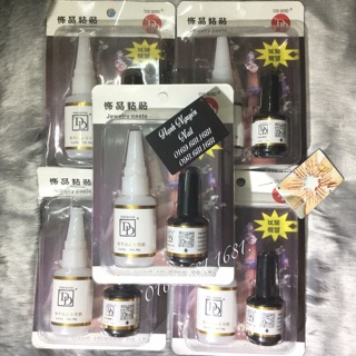 Set Keo Bê Tông Siêu Chắc, gel gắn đá vinimay gắn phụ kiện nail siêu bền chắc