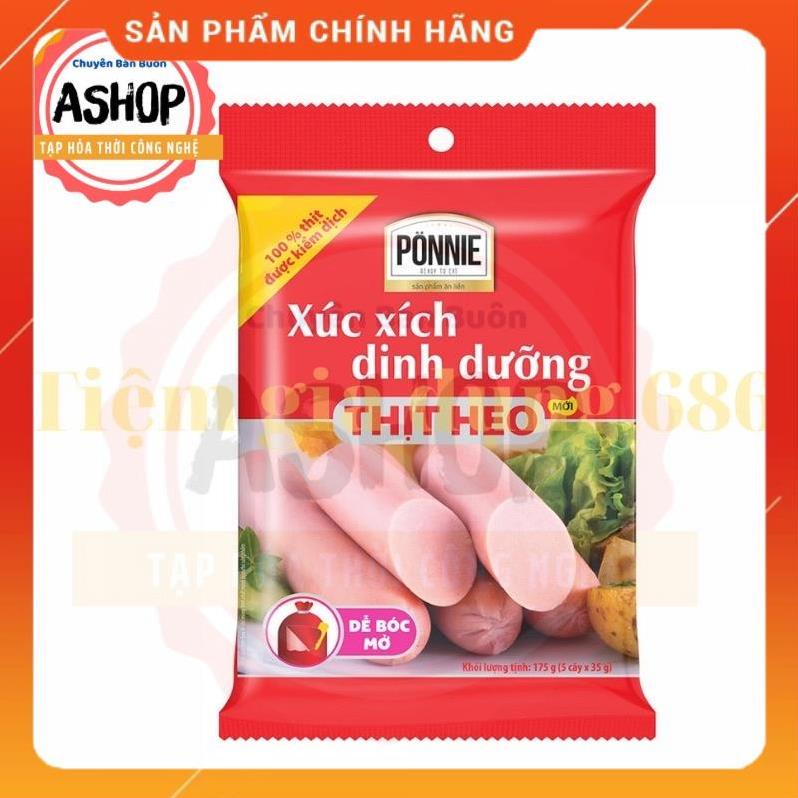 Xúc Xích Dinh Dưỡng Ponnie Heo/Bò Gói 5 cây (175g và 110g) chính hãng Cửa hàng tự chọn Ngọc Anh