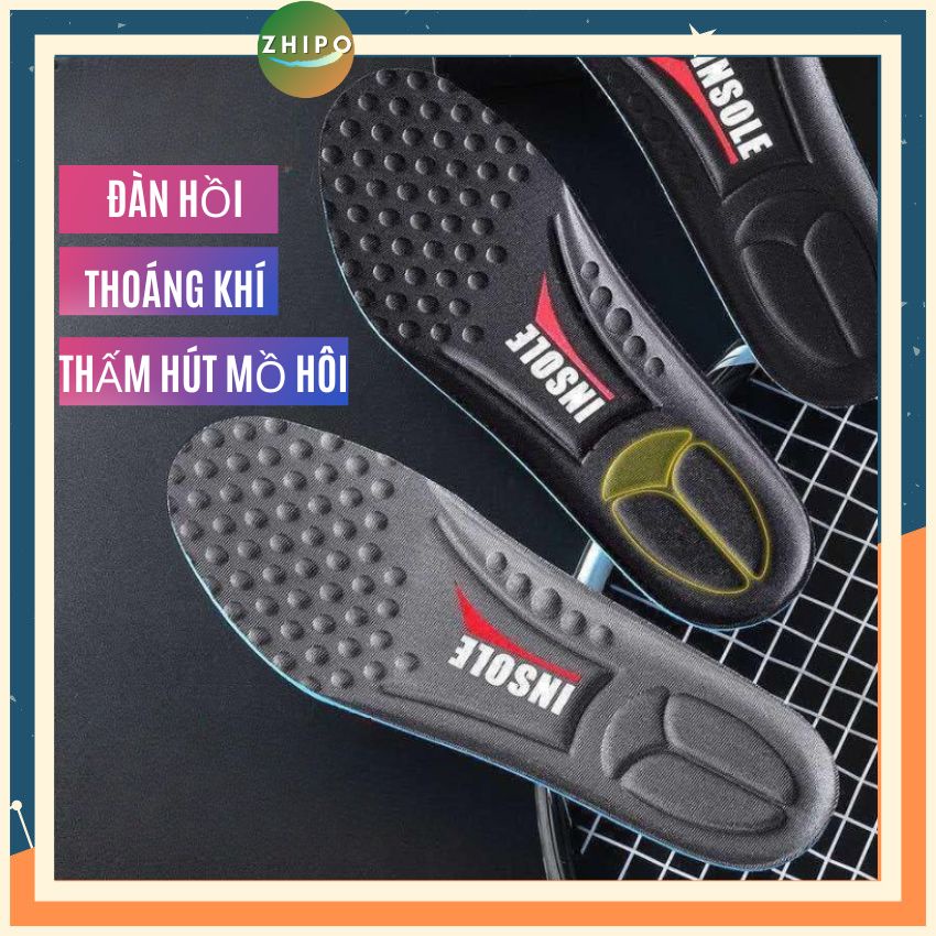 Lót giày thể thao hỗ trợ tăng sức bật nhảy, siêu đàn hồi, thấm hút mồ hôi - hỗ trợ hiệu quả chơi thể thao