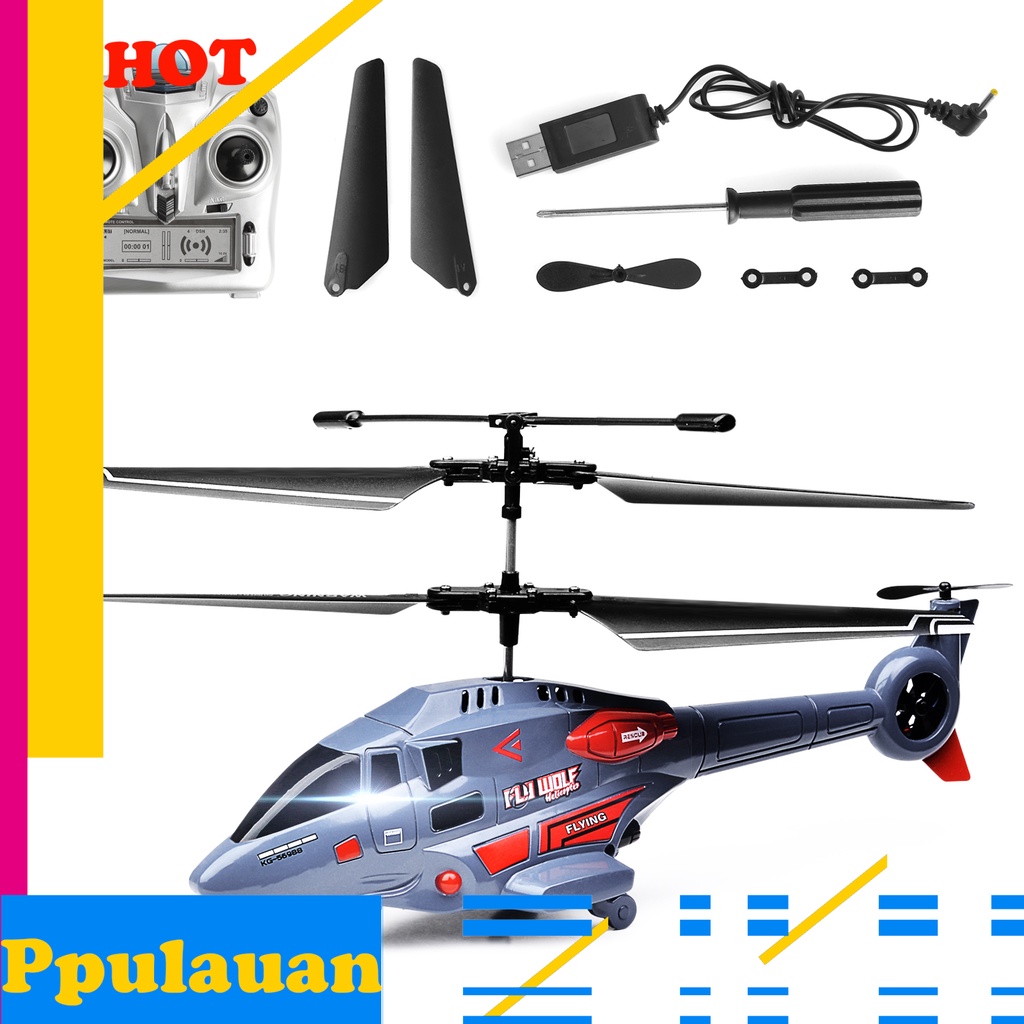 Máy Bay Trực Thăng Điều Khiển Từ Xa 2.4ghz Rc 4 Kênh Tốc Độ Cao Có Đèn Led Cho Người Mới Bắt Đầu