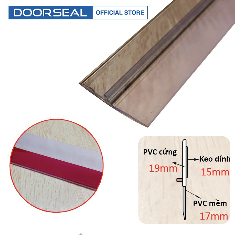 Ron dán chân cửa, thanh dán chân cửa chống bụi chống côn trùng - PVC Cao Cấp | DOORSEAL™ (Vietnam)