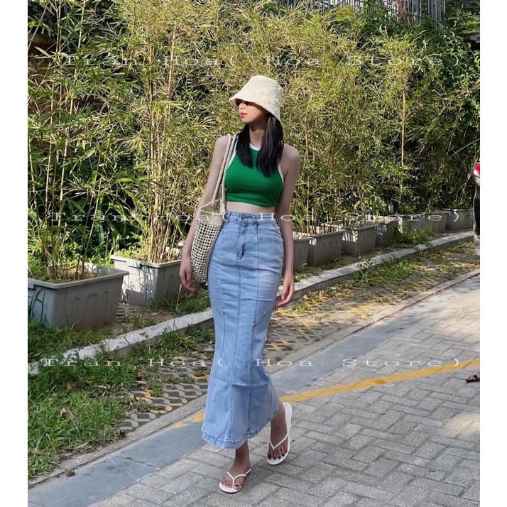 Chân váy đuôi cá ( Shop mặc Xanh Nhạt)
