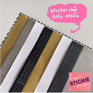 Sticker Chữ Cái In Hoa & Viết Thường Siêu Nhiều Siêu Tiết Kiệm