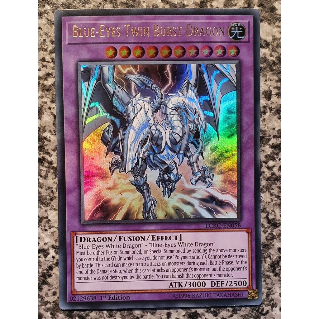 Bài Yugioh OCG - Blue Eyes Twin Burst Dragon