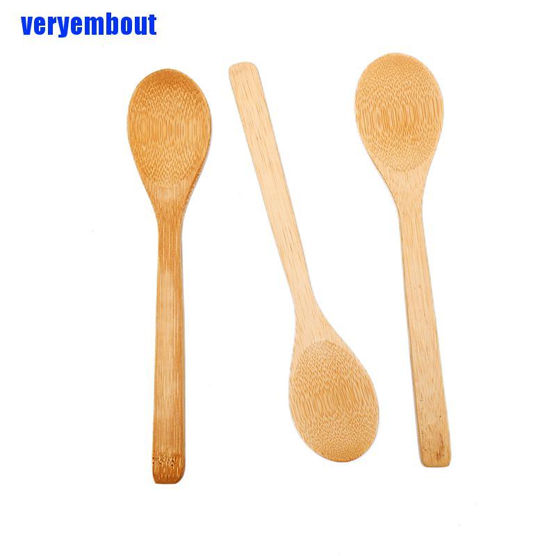 Muỗng Gỗ Tre Tròn Dùng Nấu Ăn Tiện Dụng Cho Nhà Bếp DIY