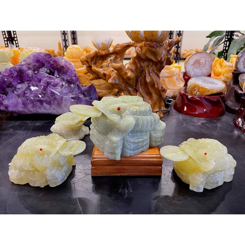 Cóc Thiềm Thừ Đá Ngọc Pakistan Xanh Phong Thuỷ