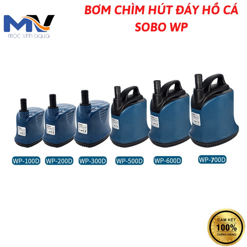 Máy bơm nước máy bơm hút đáy bể cá Sobo WP-100D/200D/300D/500D siêu bền
