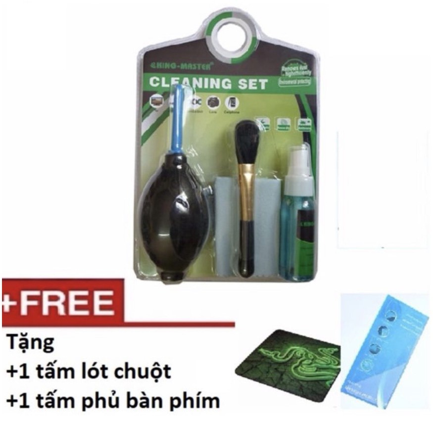 Bộ vệ sinh 6 món cho máy tính Laptop Tặng lót chuột máy tính đẹp giá cực sốc màu ngẫu nhiên