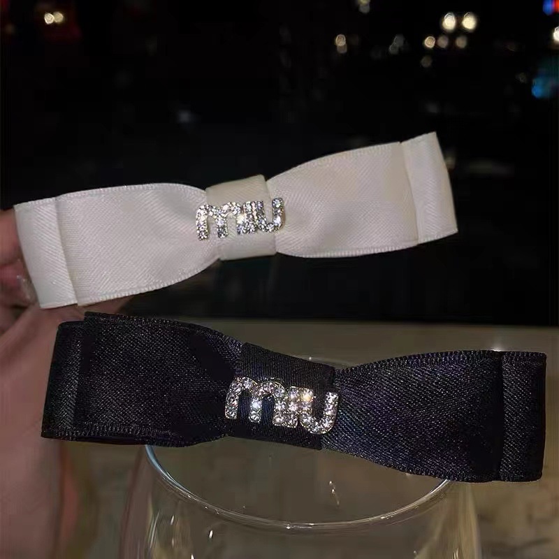 Kẹp Tóc Hình Nơ Đính Đá Lấp Lánh Phong Cách Công Chúa Cho Nữ