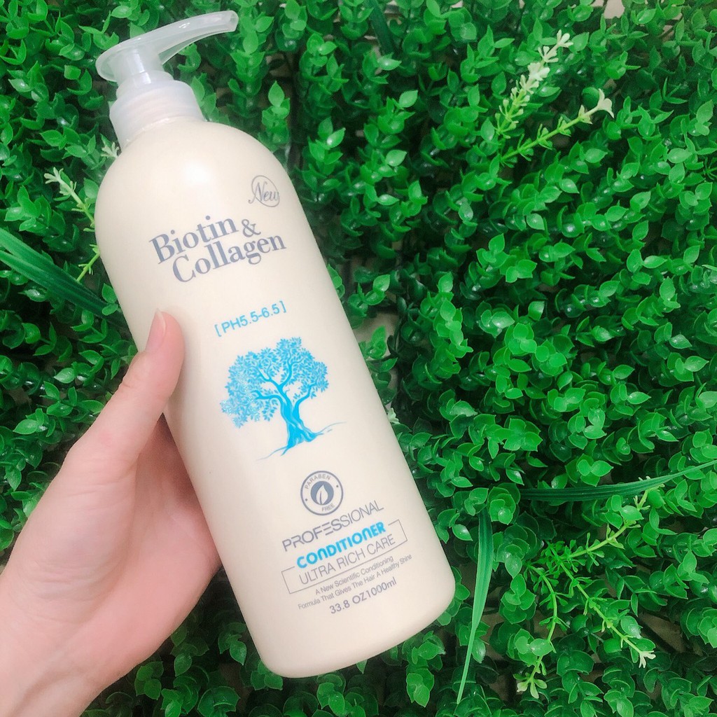 Dầu xả phục hồi, kích thích mọc tóc YuiluiM Biotin & Collagen Conditioner 1000ml