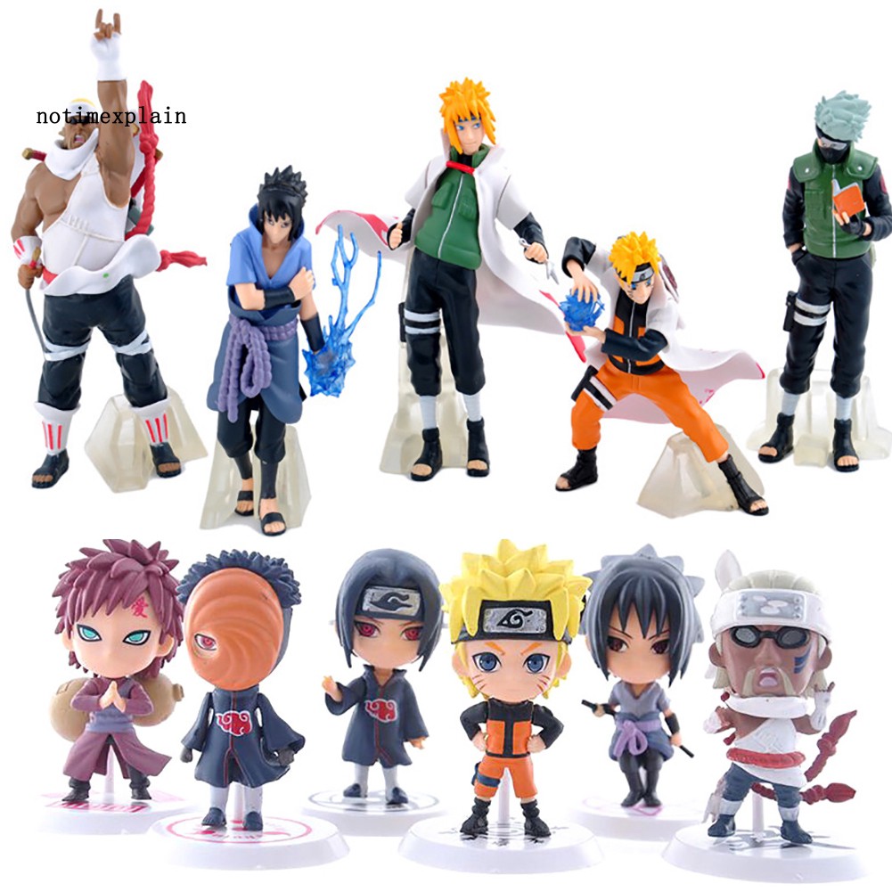 Mô hình nhân vật Anime Naruto Sasuke Kakashi Sakura chân thật