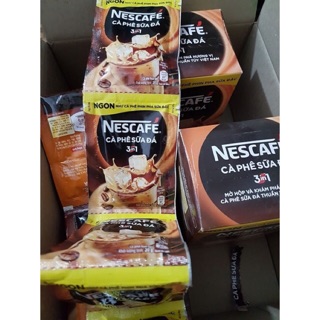 NESCAFE - Cà Phê Sữa Đá (Hộp 10 gói x 20g)