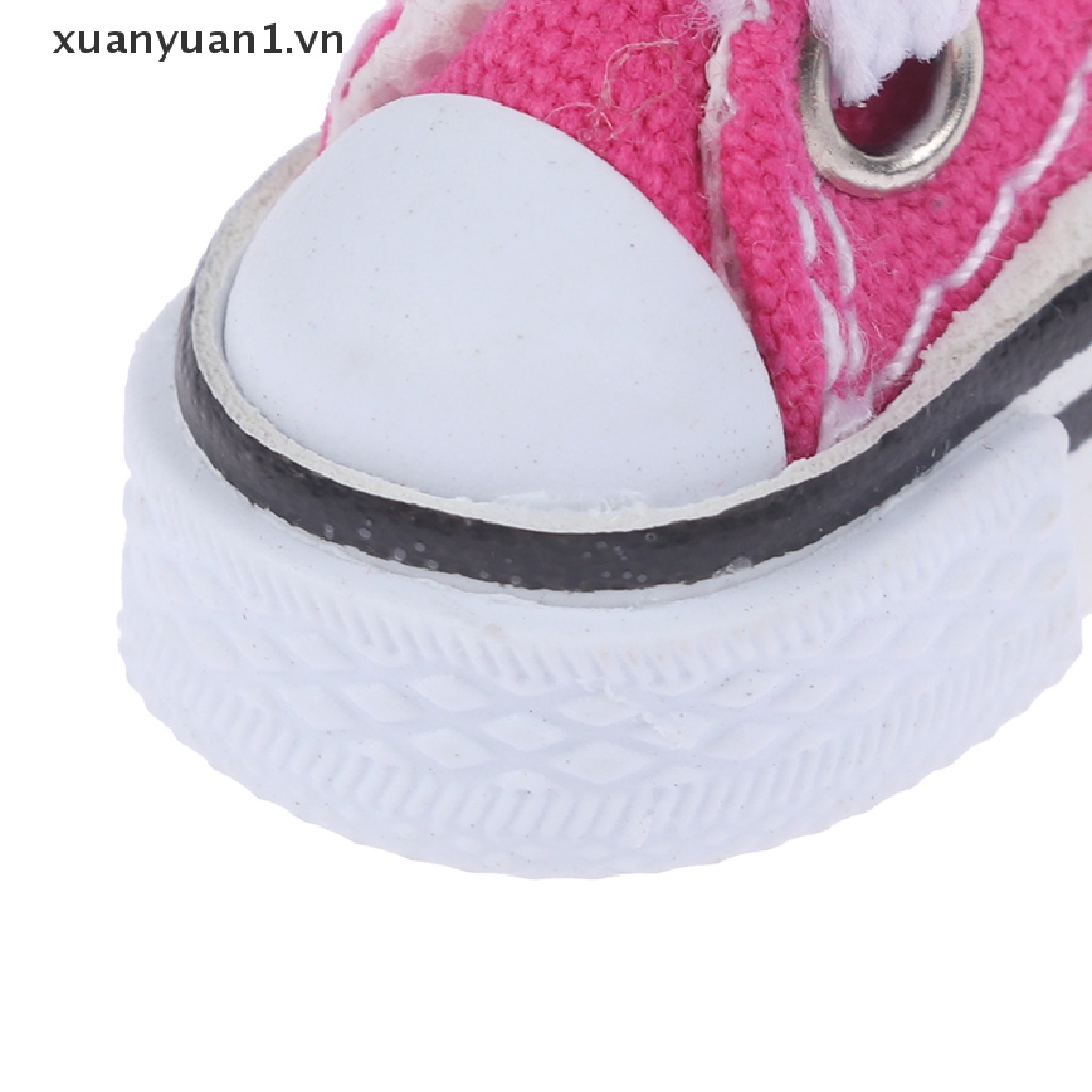 Giày Thể Thao Canvas Mini 3.5cm Dễ Thương Cho Búp Bê Tỉ Lệ 1 / 6