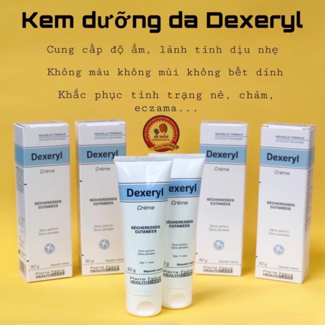 Kem nẻ Dexeryl creme Pháp cho bé 250g giúp da bé luôn mịn màng, không thô ráp, không nứt nẻ trong mùa hanh khô, mùa đông