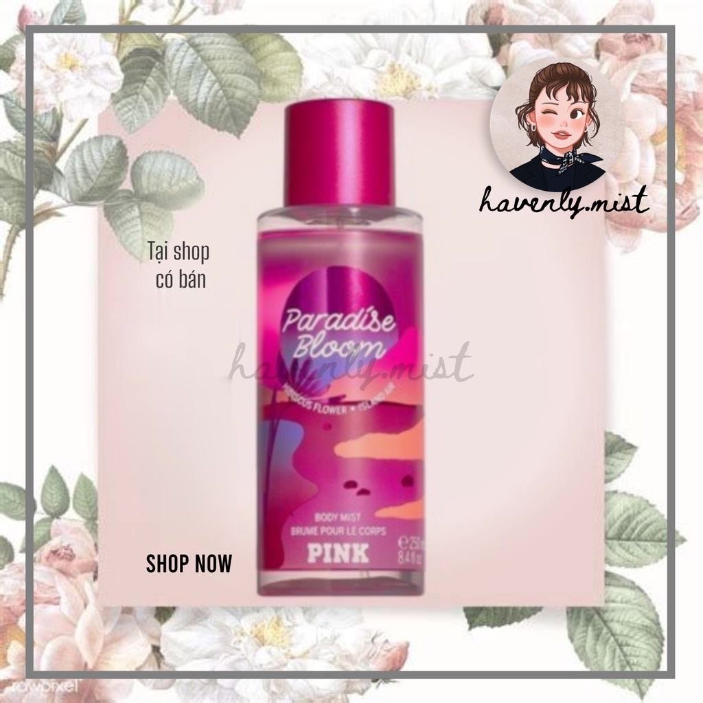 ʜᴀᴠᴇɴʟʏᴍɪsᴛ ┋ Xịt thơm toàn thân Pink Victoria's Secret Pink Paradise Bloom