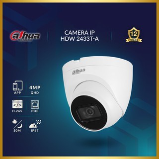 camera Dahua IP 4.0 POE 2433T-A có mic