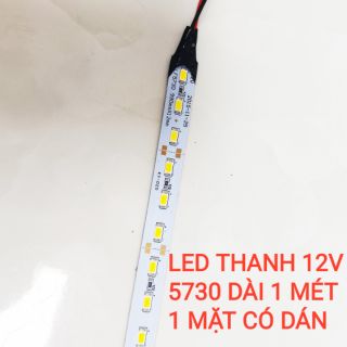 LED thanh 12V 5730, dài 1 mét, siêu sáng