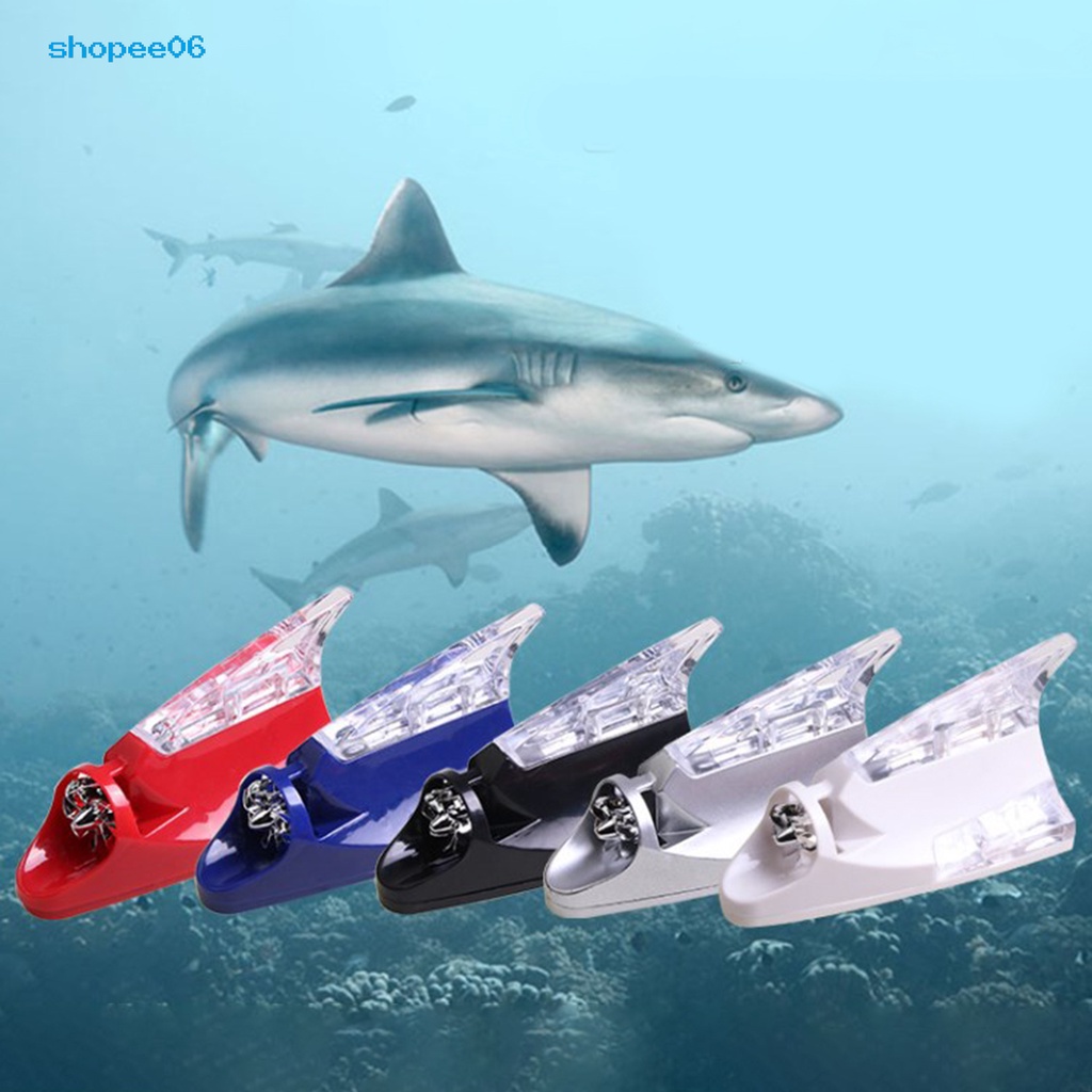 Ăng Ten Hình Vây Cá Mập Gắn Xe Hơi Chống Va Chạm Có Đèn LED