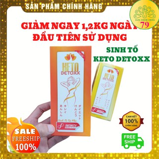 Hàng hot [Chính hãng] – Combo 3 hộp Keto Detox – Giảm cân Keto CẤP TỐC bằng sinh tố (Sinh tố Keto Detoxx)