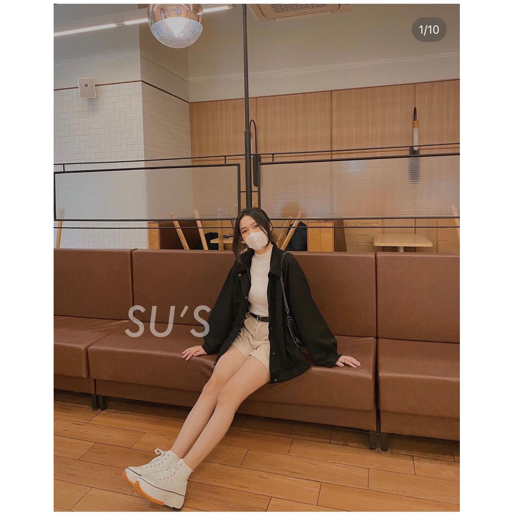 Áo khoác da lộn 2 lớp khóa kéo Aodalon024_P4K7