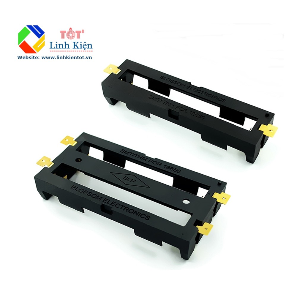 Đế pin 18650 dạng SMT - 1 cell, 2 cell, 3 cell - Đế pin chân dán SMD