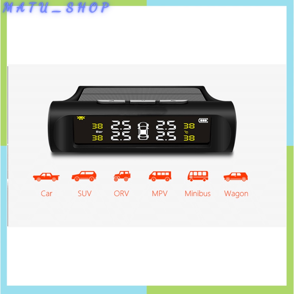 Cảm biến áp suất lốp ô tô TPMS van ngoài sạc năng lượng mặt trời bản quốc tế