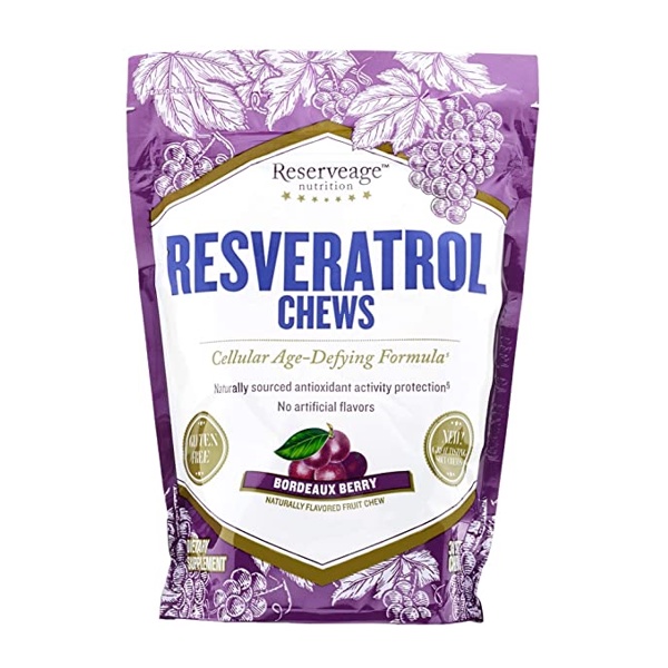 Viên Kẹo Nhai Đẩy Lùi Lão Hóa Resveratrol Chews 30 viên - Reserveage - Có thể mua tại cửa hàng