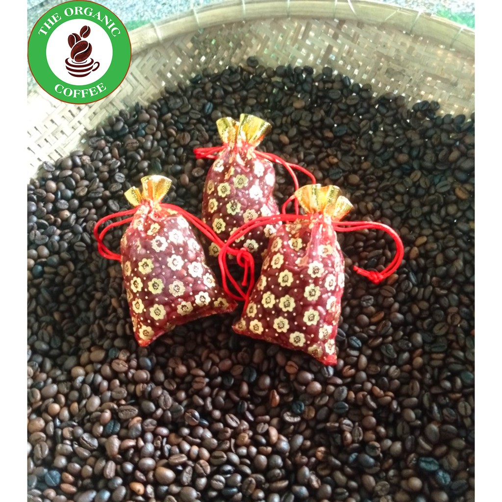 Túi thơm cà phê treo xe ô tô, túi đựng cà phê