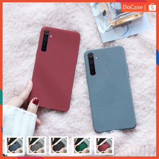 Ốp điện thoại bằng silicon siêu mỏng màu trơn bề mặt nhám cho Realme 6 Pro