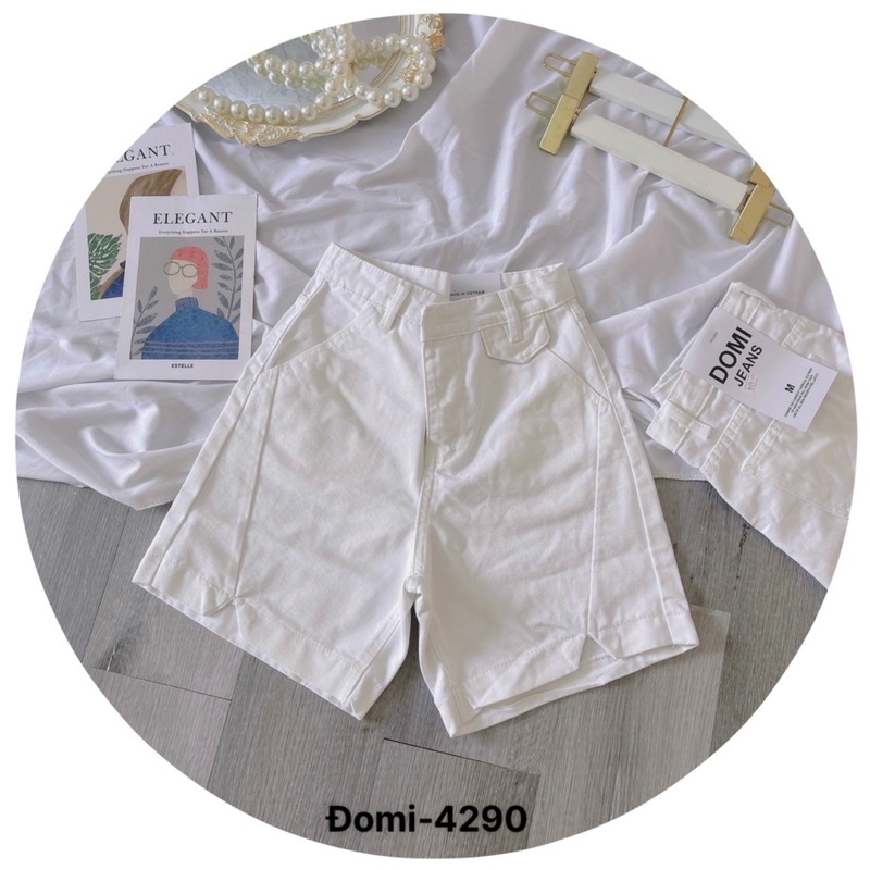 FREESHIP Quần Short Ngố Jeans Trắng Ms 4290